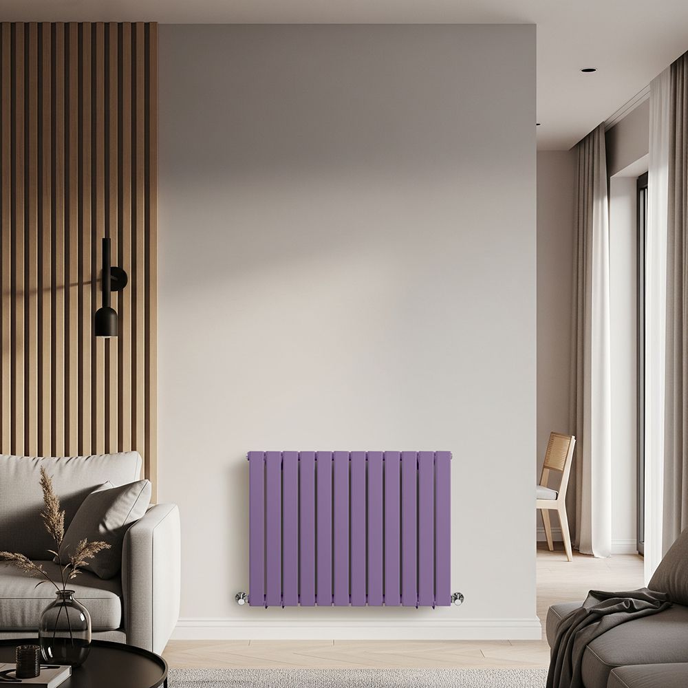 Milano Alpha - Horizontal Flat Designer Radiator - Choice of Colours and Sizes