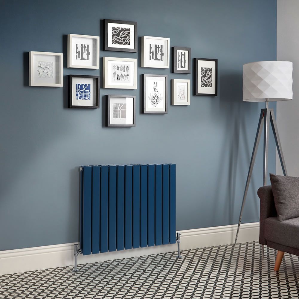 Milano Alpha - Horizontal Double Flat Panel Designer Radiator - Choice of Bright Colours and Sizes