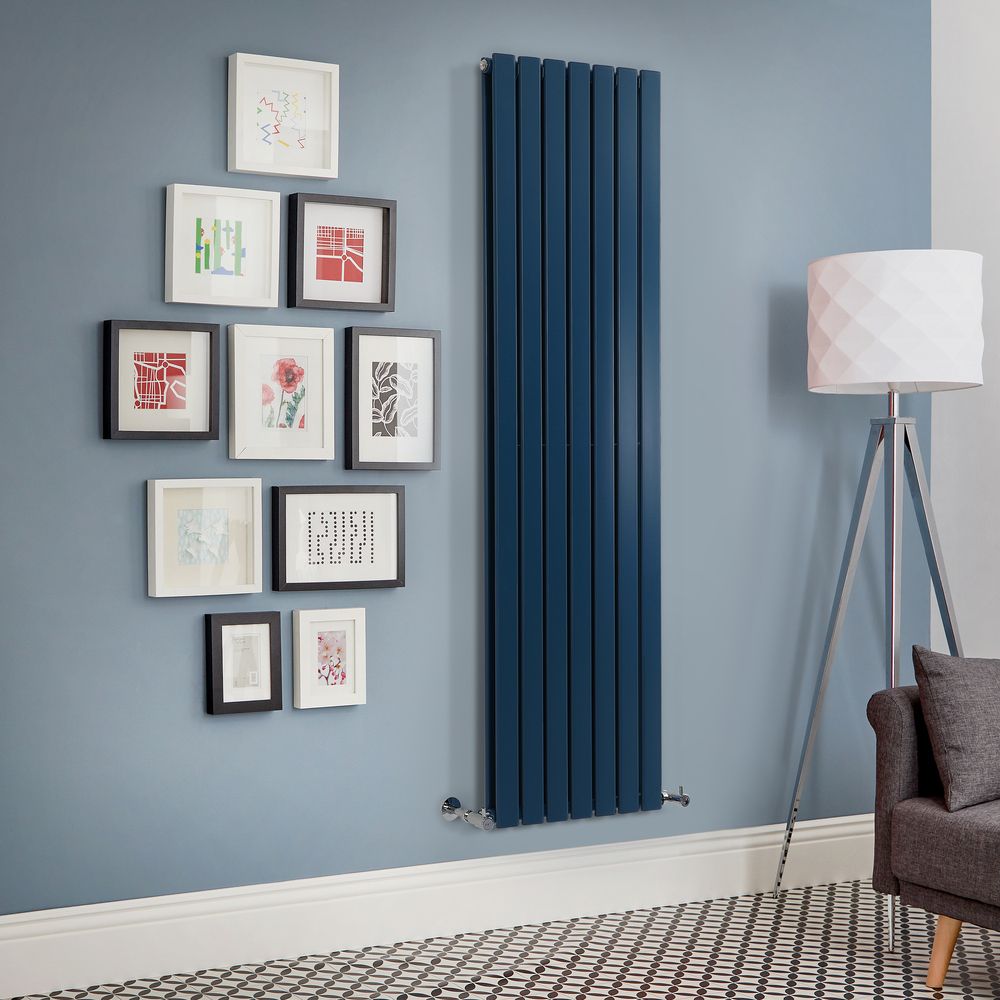 Milano Alpha - Vertical Double Flat Panel Designer Radiator - Choice of Bright Colours and Sizes