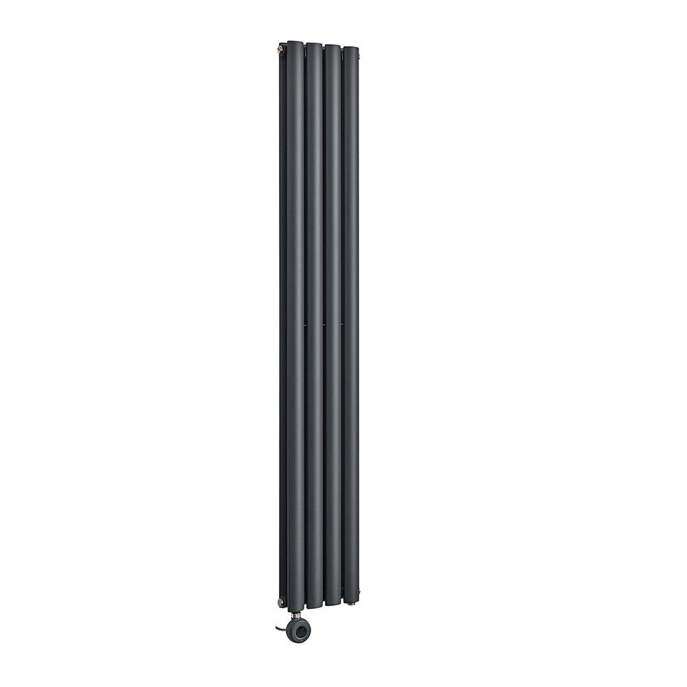 Ecoso Radiator Milano x ECOSO Aruba - Electric Anthracite Vertical Designer Radiator ...