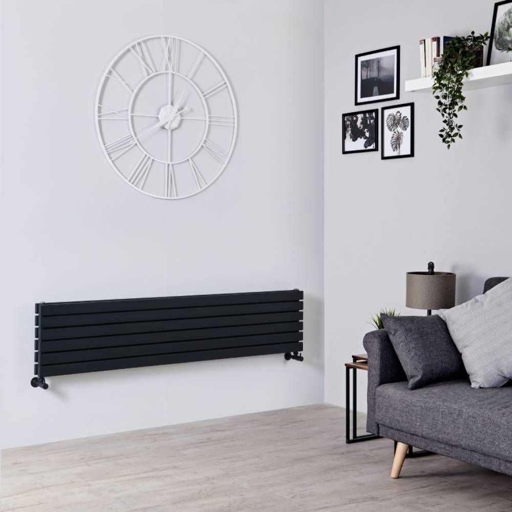 Milano Capri - Flat Panel Horizontal Designer Radiator - 354mm x 1600mm - Choice of Finish