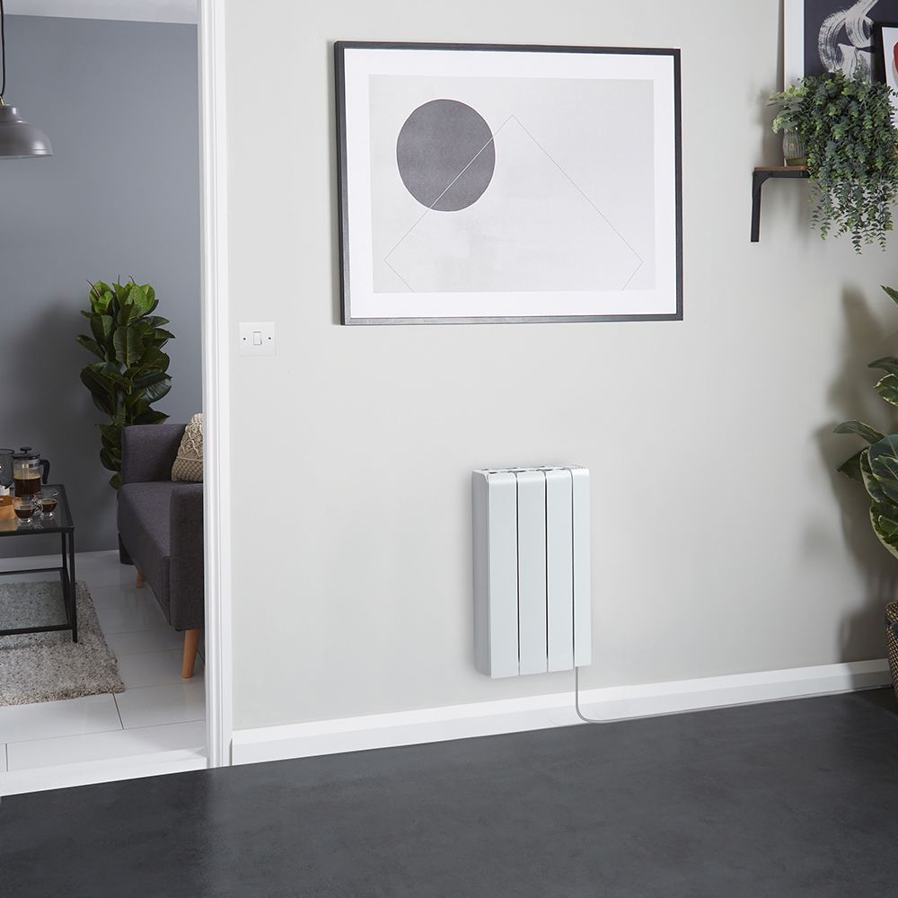 ECOSO Tuc - White Ceramic Core 700W Smart Electric Heater - 570mm x 354mm