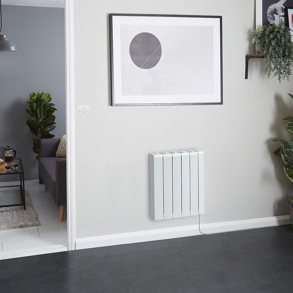 ECOSO Tuc - White Ceramic Core 1500W Smart Electric Heater - 570mm x 534mm