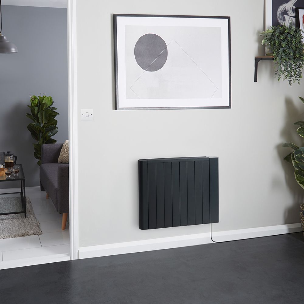 Milano Torr - Black Dry Heat 1500W Smart Electric Heater - 533mm x 873mm