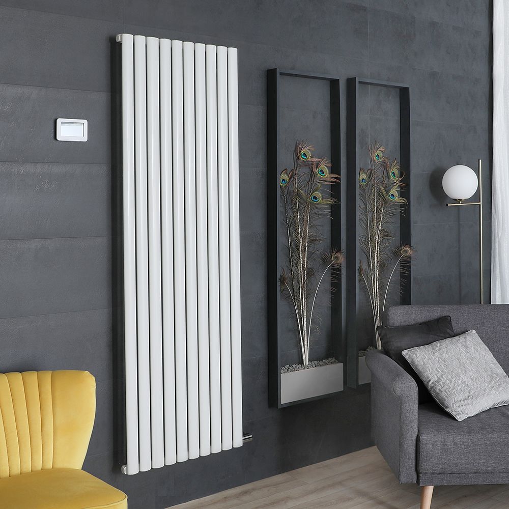 Milano Aruba Ardus - White Dry Heat 1500W Vertical Electric Designer Radiator - 1784mm x 590mm - Choice of Wi-Fi Thermostat
