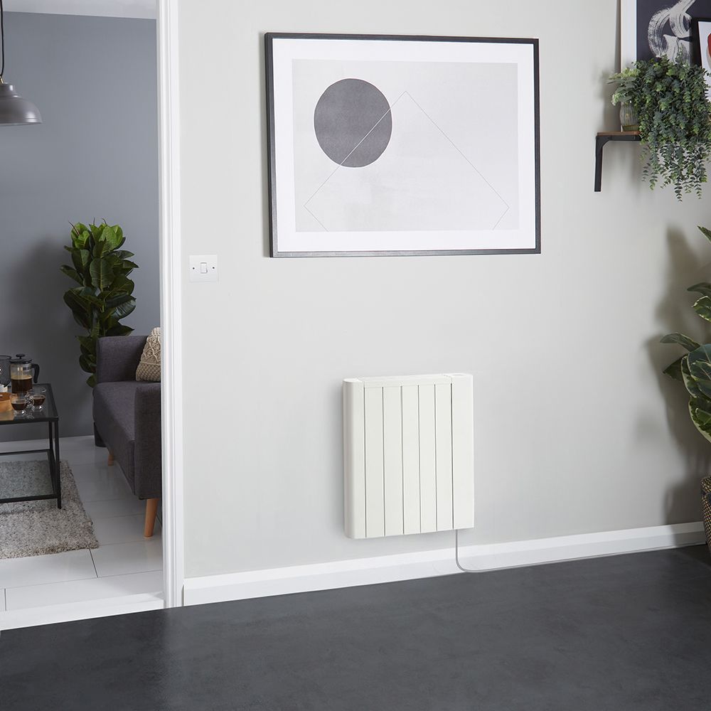 Milano Torr - White Dry Heat 900W Plug-In Smart Electric Heater - 533mm x 595mm
