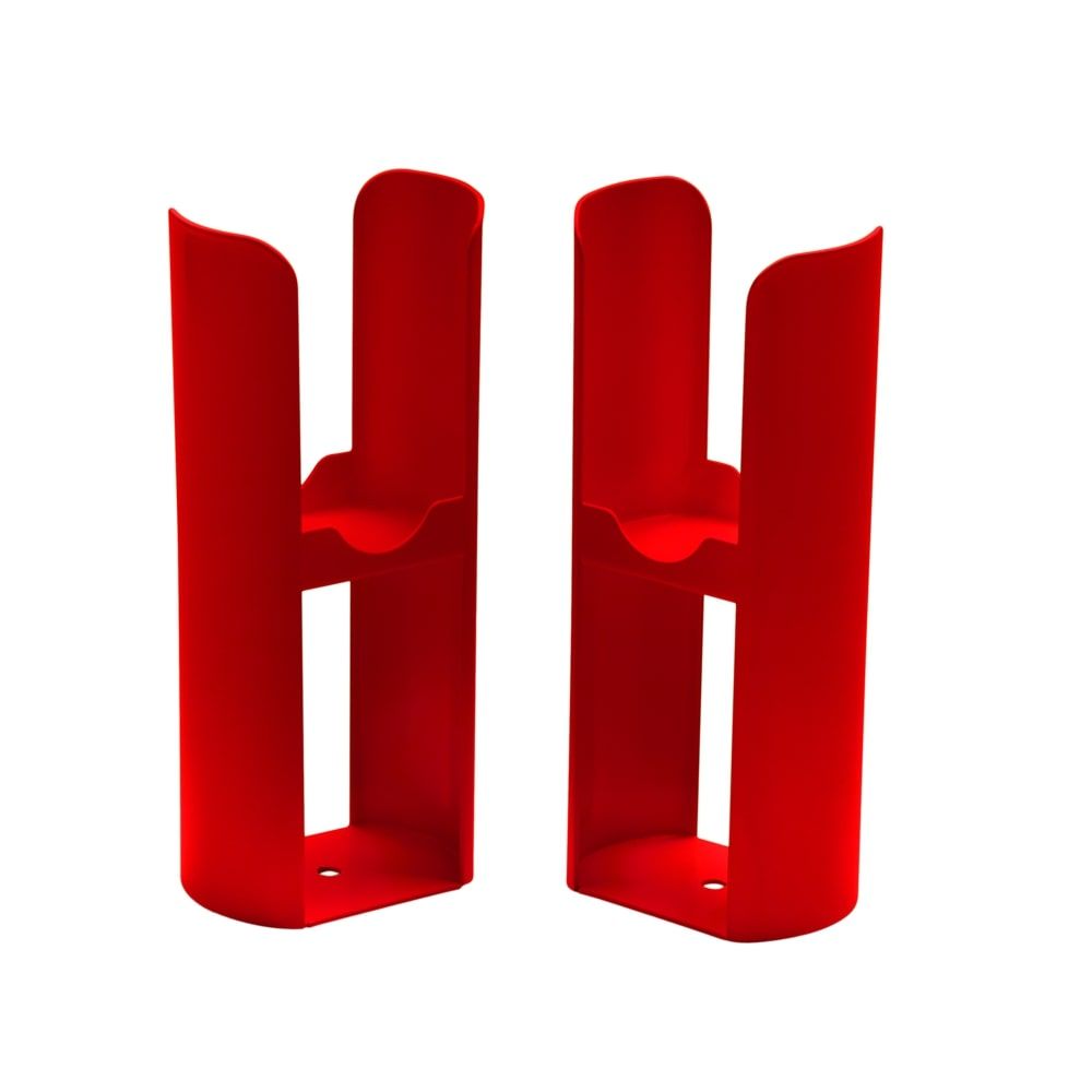Milano Aruba -  Modern Floor-Mounting Radiator Feet - Siamese Red
