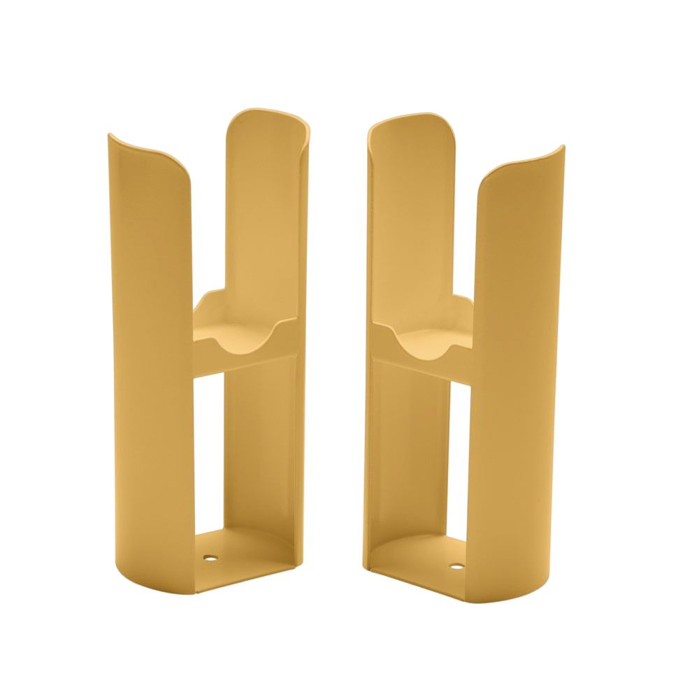 Milano Aruba -  Modern Floor-Mounting Radiator Feet - Autumn Yellow