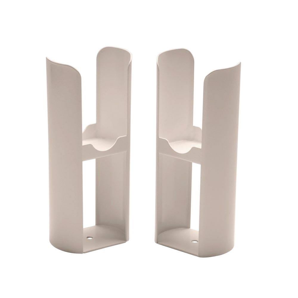 Milano Aruba -  Modern Floor-Mounting Radiator Feet - Rose Petal Pink