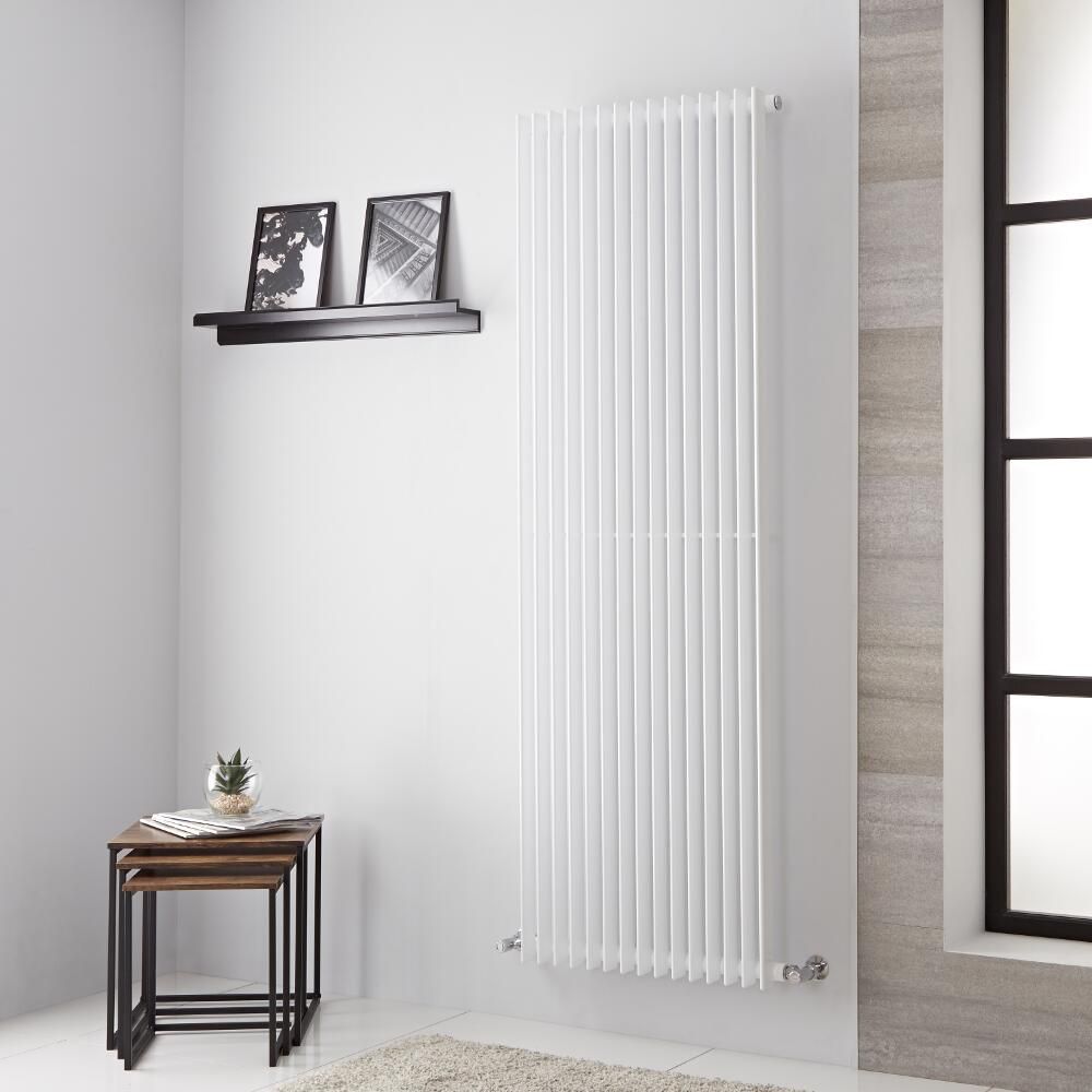 Lazzarini Way Arezzo - White Vertical Designer Radiator - 1800mm x 605mm