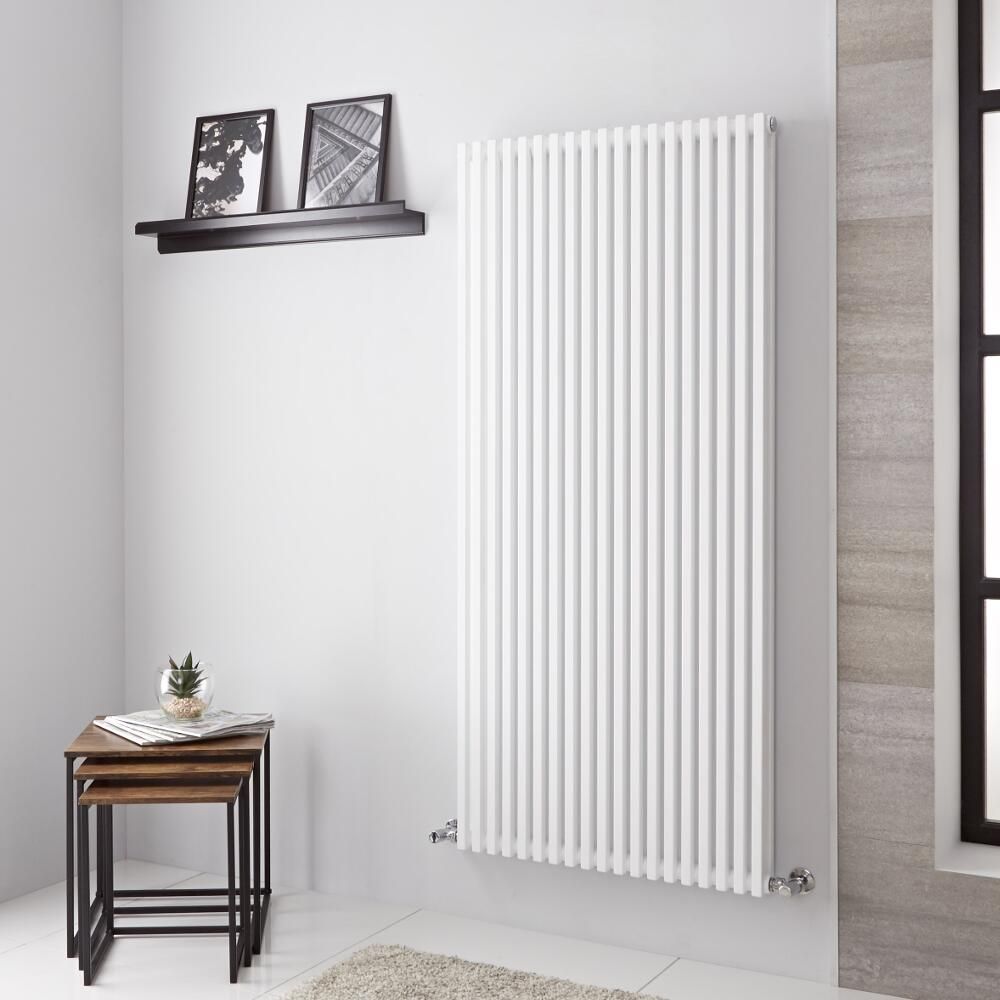 Lazzarini Way Grosseto V - White Vertical Designer Radiator - 1506mm x 680mm