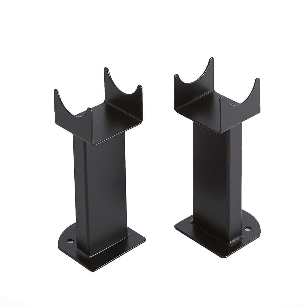 Milano - Matt Black Floor-Mounting Feet for Capri & Java Designer Radiators