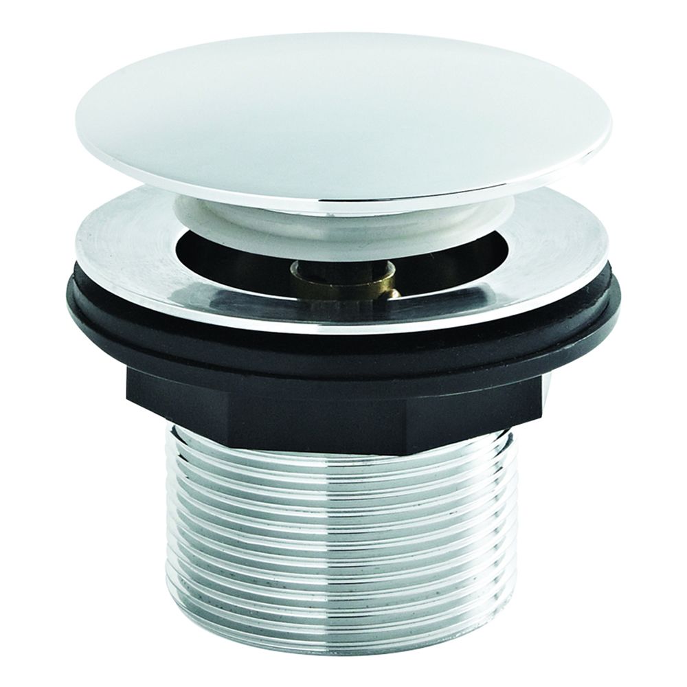 Milano Select - Modern Push Button Bath Waste - Chrome