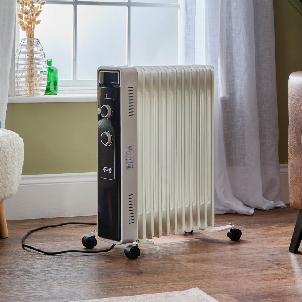 ECOSO Luan - Electric Portable Oil Filled Radiator - Choice of Wattage and Finish