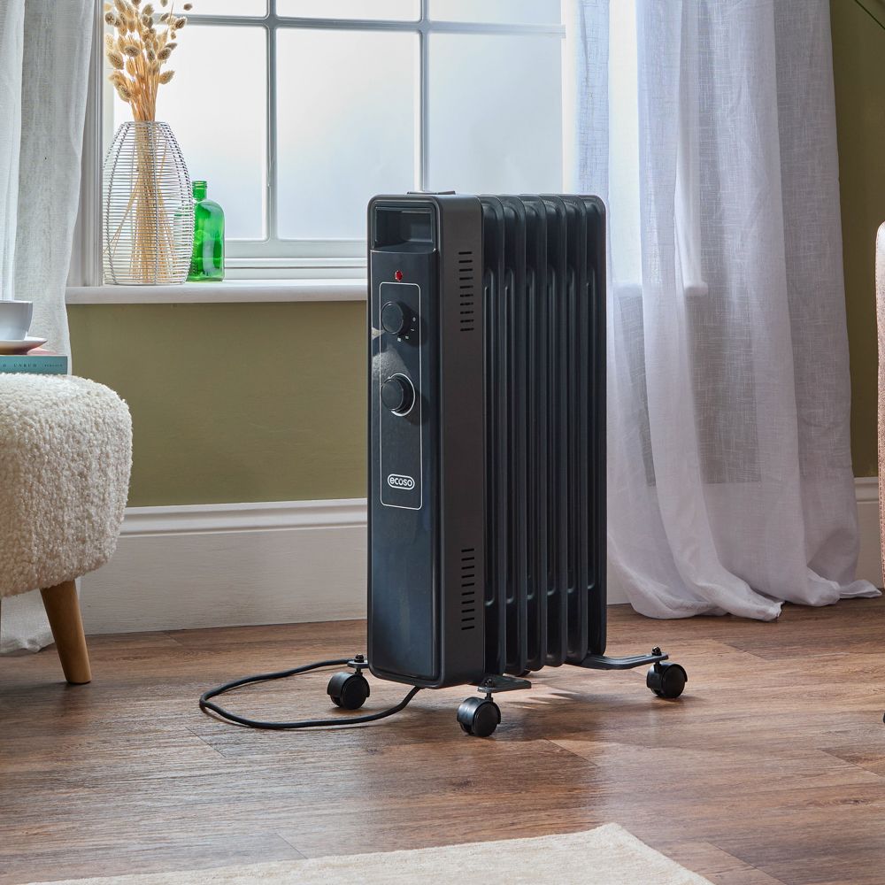 Ecoso Radiator ECOSO Luan - Electric Portable Oil Filled Radiator - Choice of Wattage ...