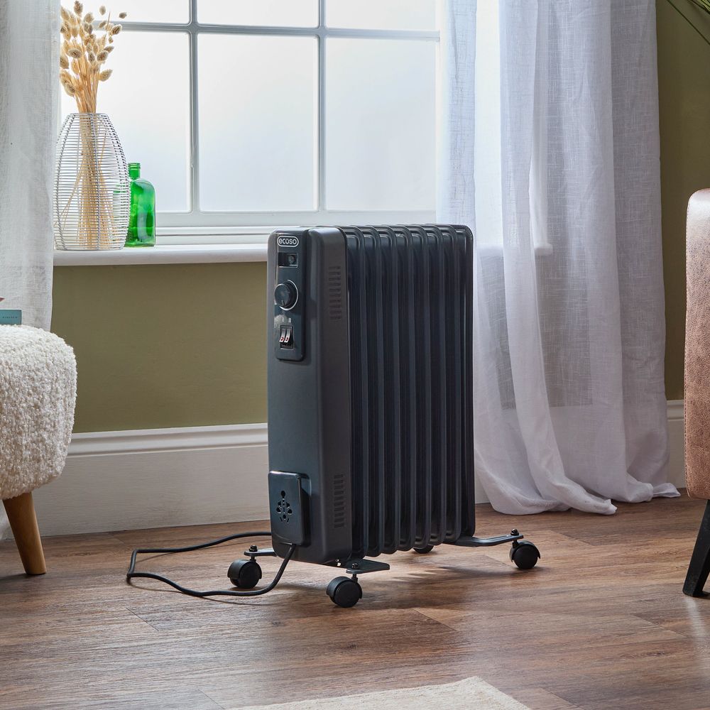 Ecoso Radiator ECOSO Lio - Modern Electric Portable Oil Filled Radiator - Choice of ...