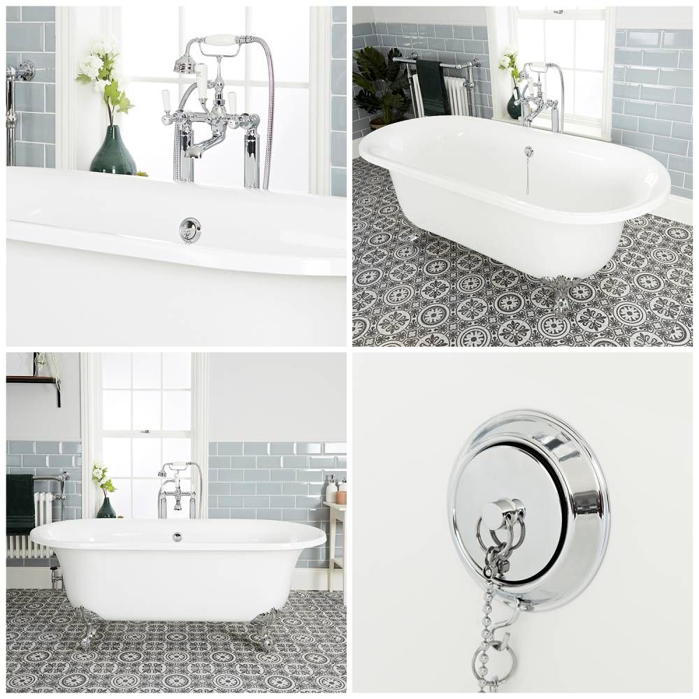 Milano Richmond - White Traditional Freestanding Bath with Choice of ...