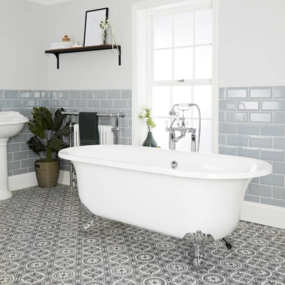 Milano Richmond - White Traditional Freestanding Bath with Choice of ...
