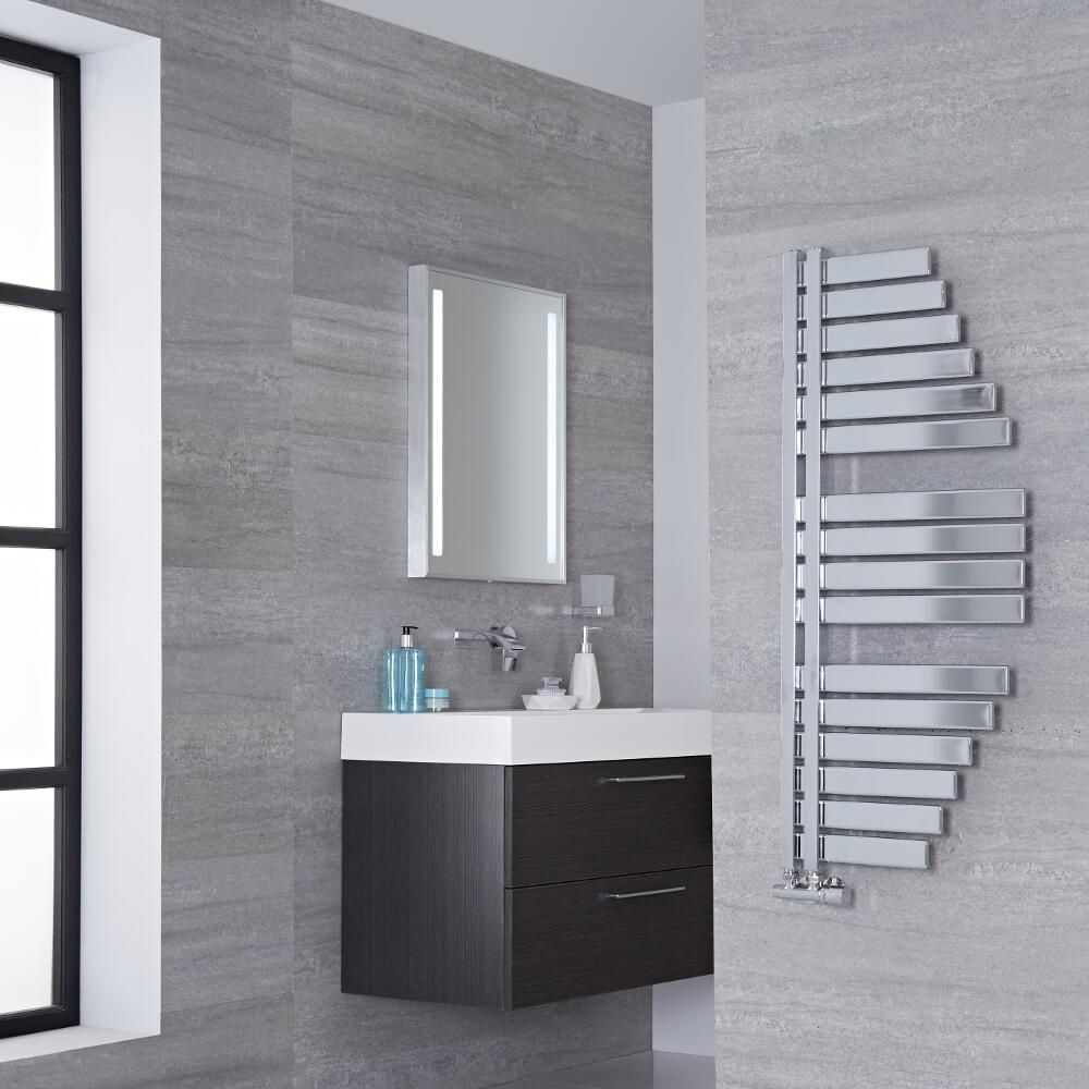 Lazzarini Way Spinnaker - Chrome Designer Heated Towel Rail - 1100mm x 483mm