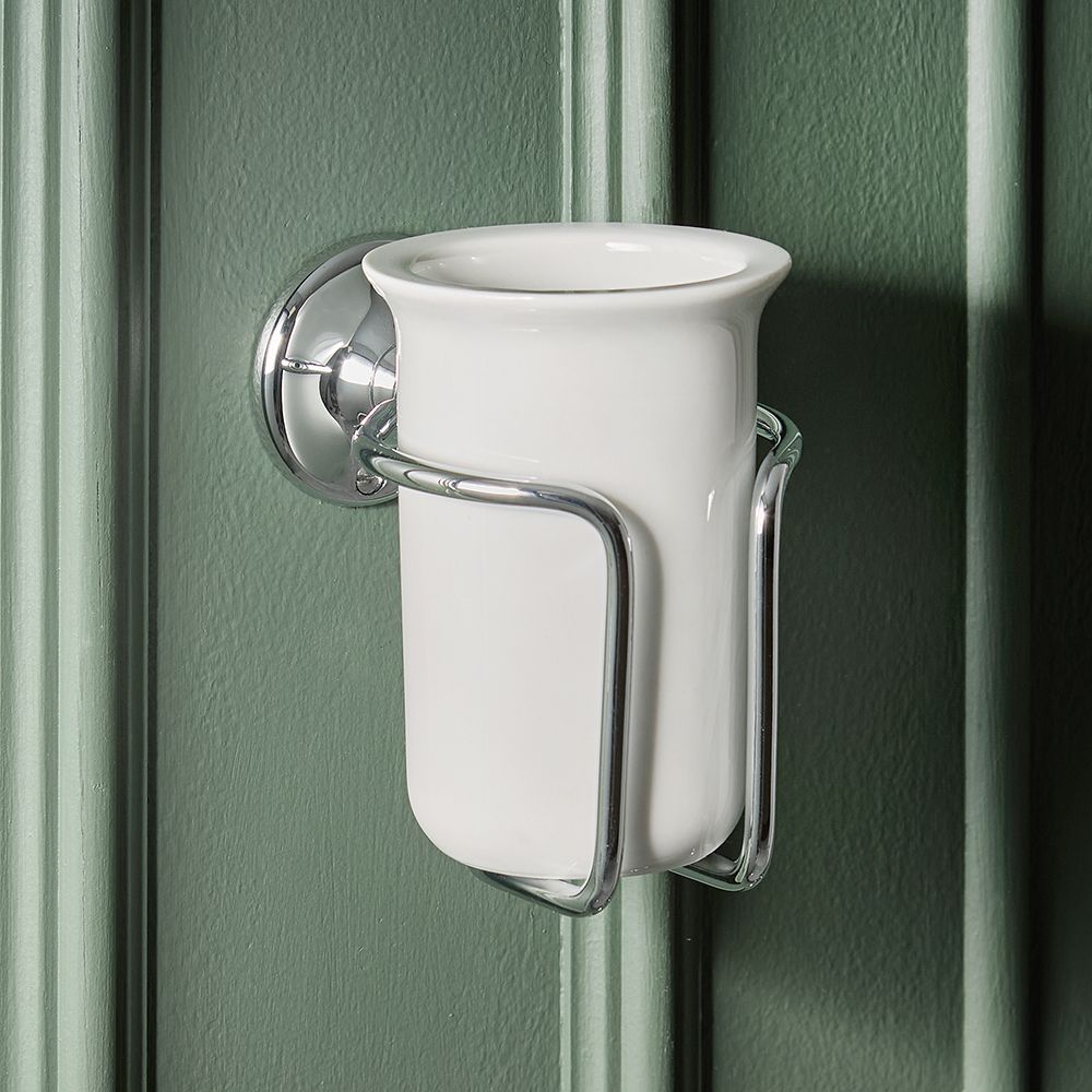 Milano Elizabeth - Traditional Wall Hung Tumbler with Holder - Choice of Finish