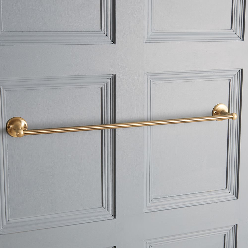 Milano Elizabeth - Traditional Single Towel Rail - Brushed Gold