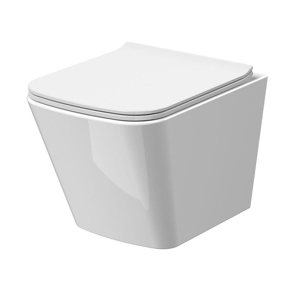 Nuie Ava - Modern Wall Hung Toilet with Soft Close Seat