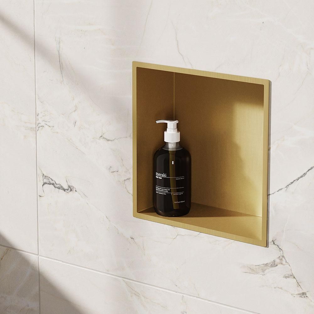Crosswater - Recessed Shower Niche - 305mm x 305mm - Choice of Finish & LED Light Strip
