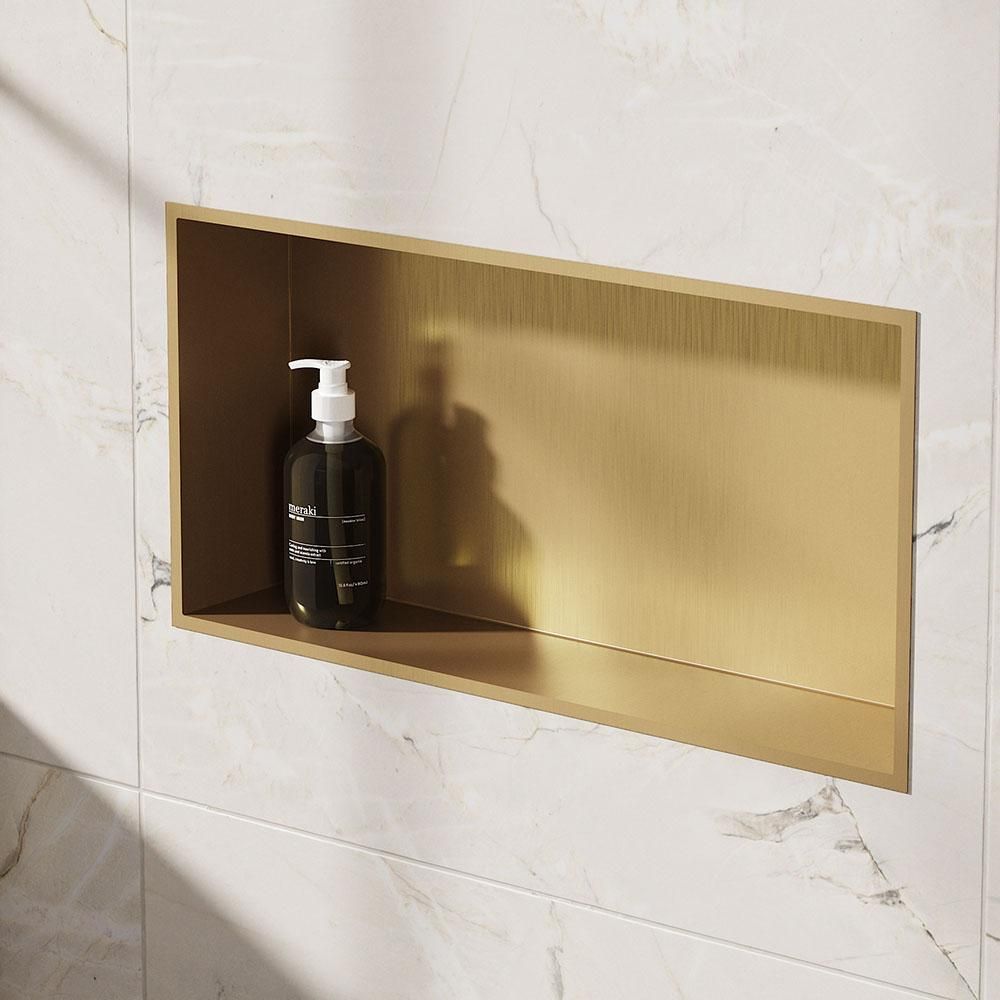 Crosswater - Recessed Shower Niche - 610mm 305mm - Choice of Finish & LED Light Strip