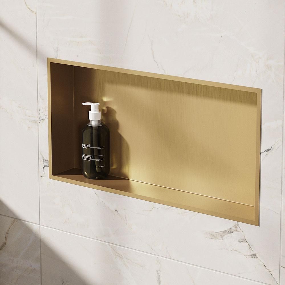 Crosswater - Recessed Shower Niche - 610mm x 305mm - Choice of Finish & LED Light Strip