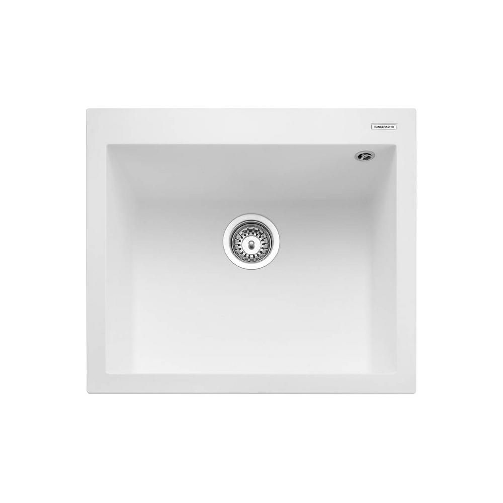 Rangemaster Oridian - Single Bowl Granite Inset Kitchen Sink - 570mm x 500mm - Choice of Finish