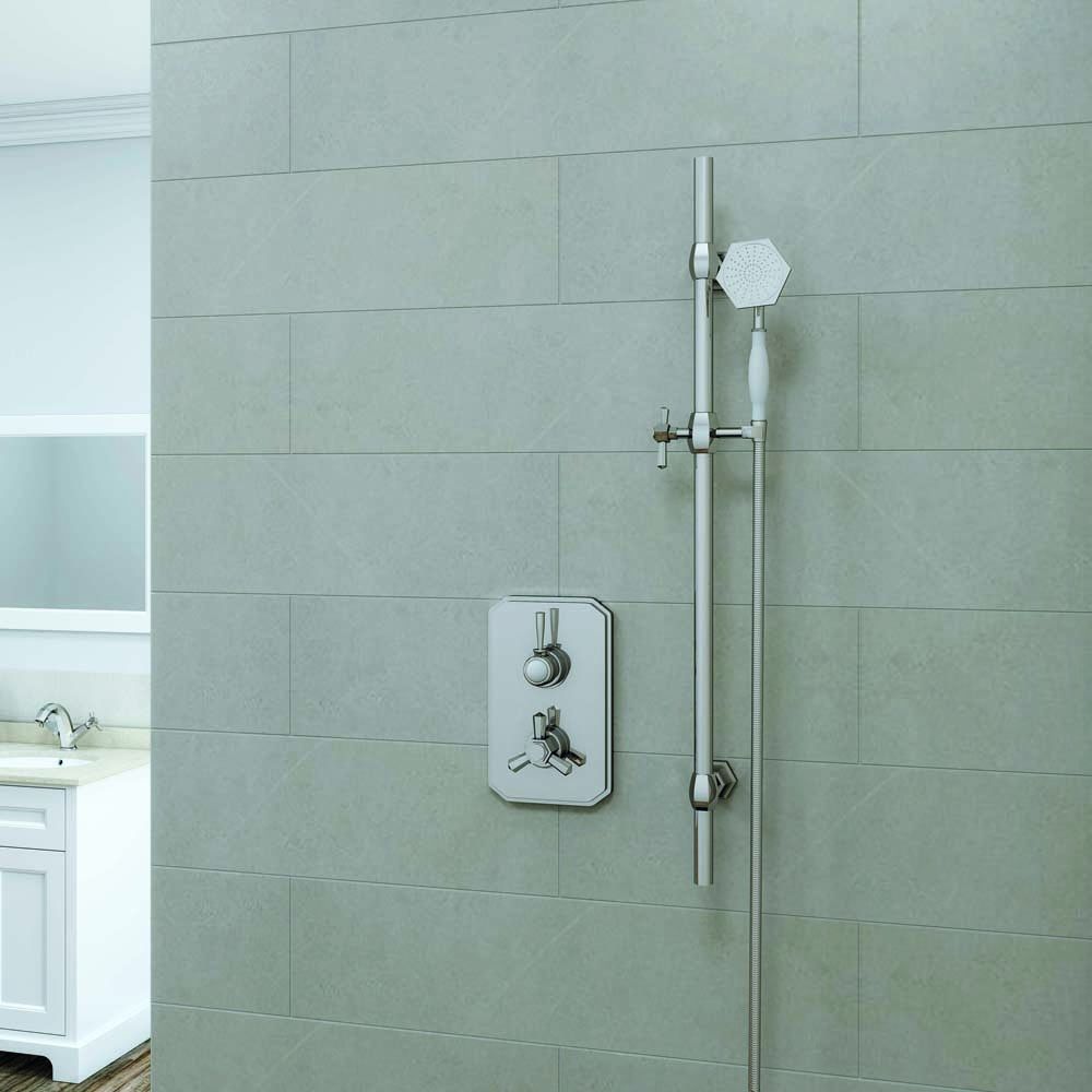 RAK Washington - Traditional Riser Rail Kit with Hand Shower and Outlet ...