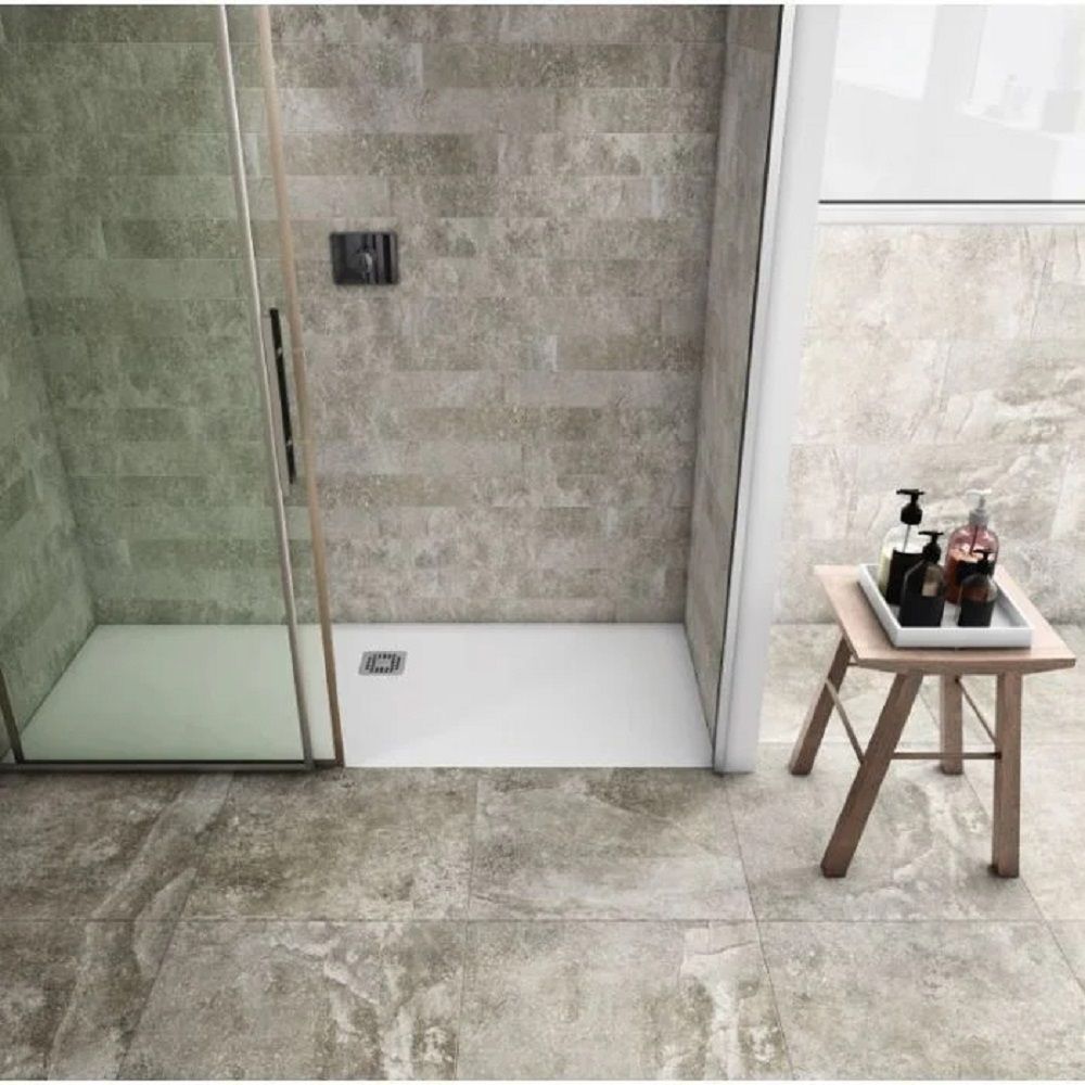 RAK Feeling - Matt White Rectangular Anti-Slip Shower Tray - Choice of Sizes