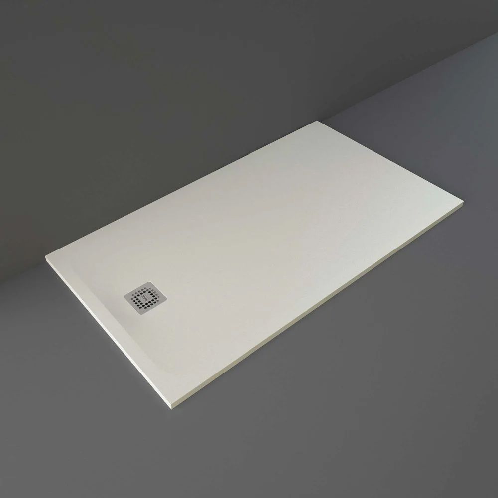 RAK Feeling - Matt Greige Rectangular Anti-Slip Shower Tray - Choice of Sizes