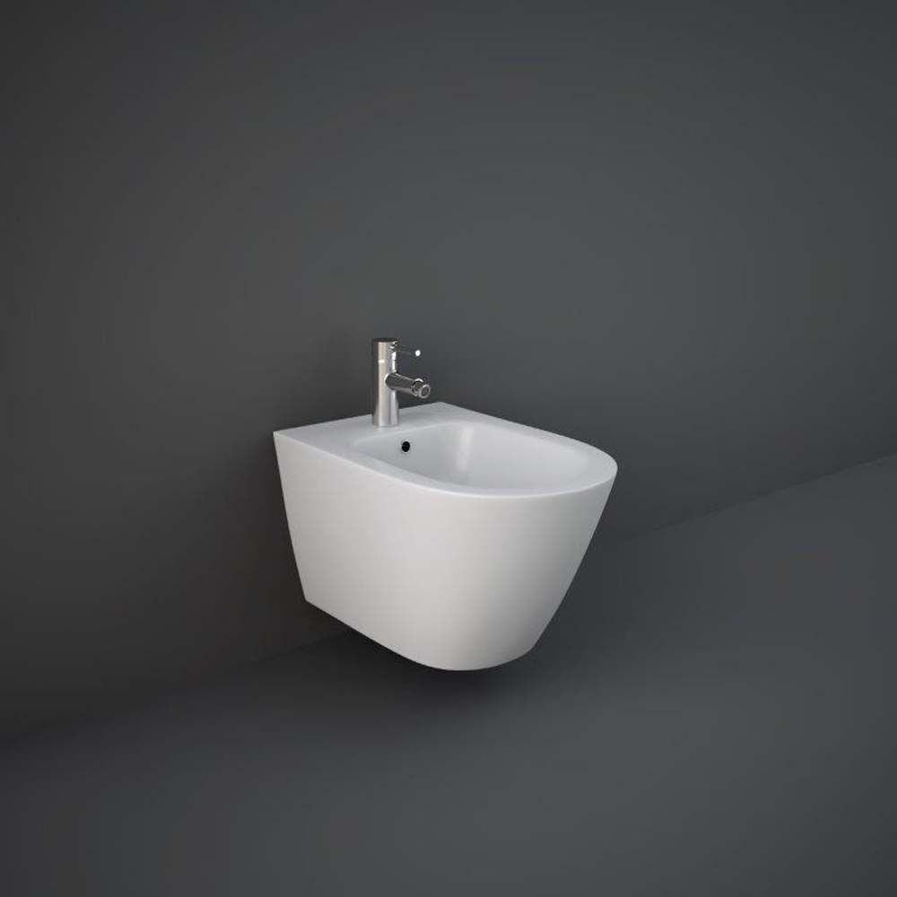RAK Feeling - Matt White Modern Wall Hung Bidet