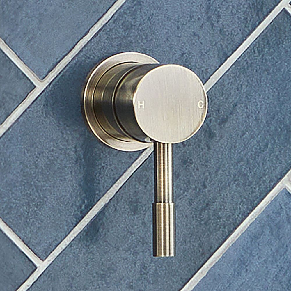 Milano Monet - Modern Manual Shower Valve - One Outlet - Antique Brass