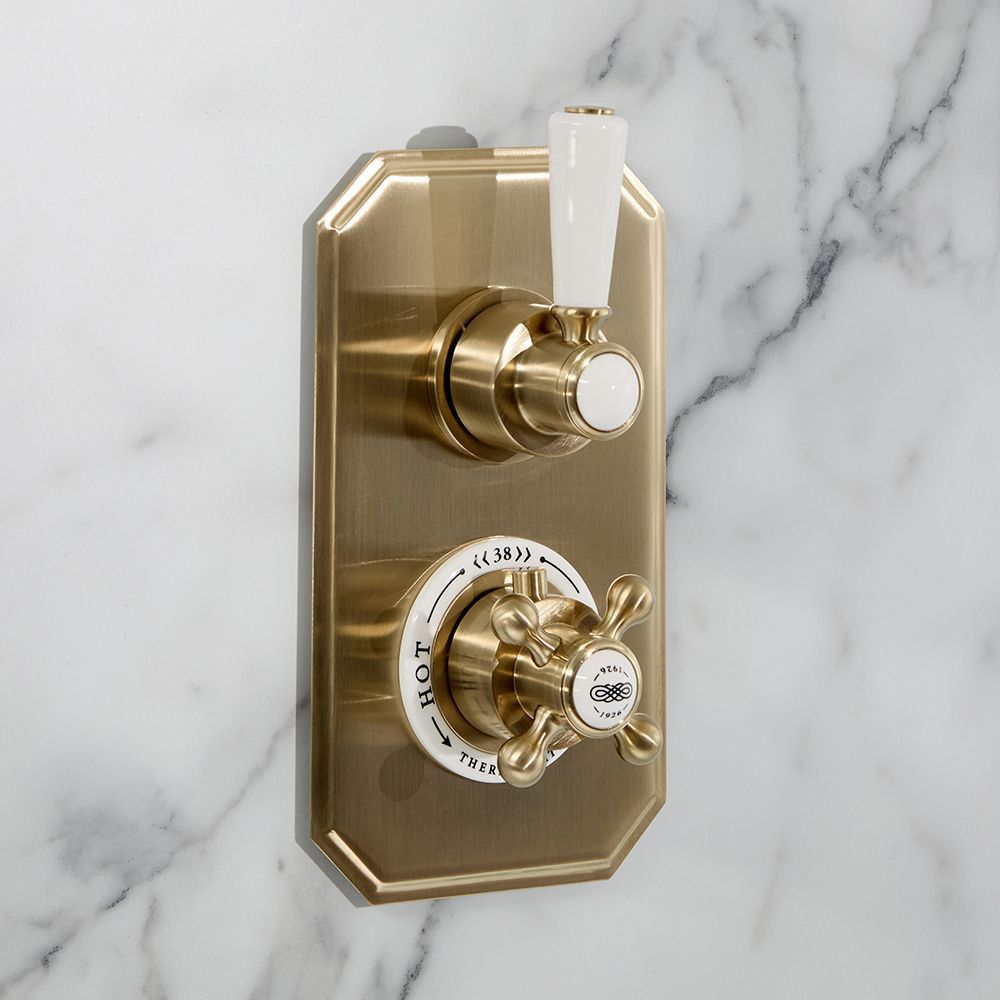 Milano Elizabeth - Traditional Concealed Thermostatic Twin Shower Valve - Choice of Finish