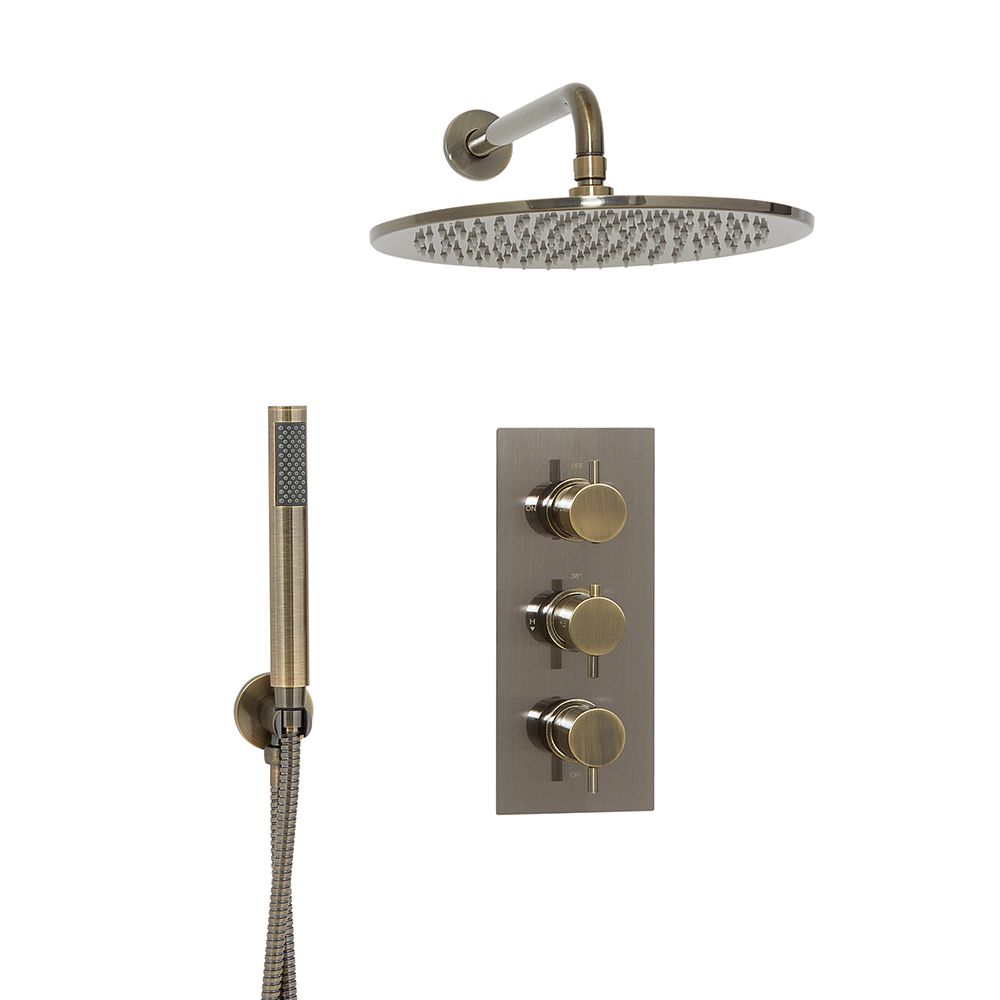 Milano Clarus - Thermostatic Shower with Shower Head and Hand Shower ...