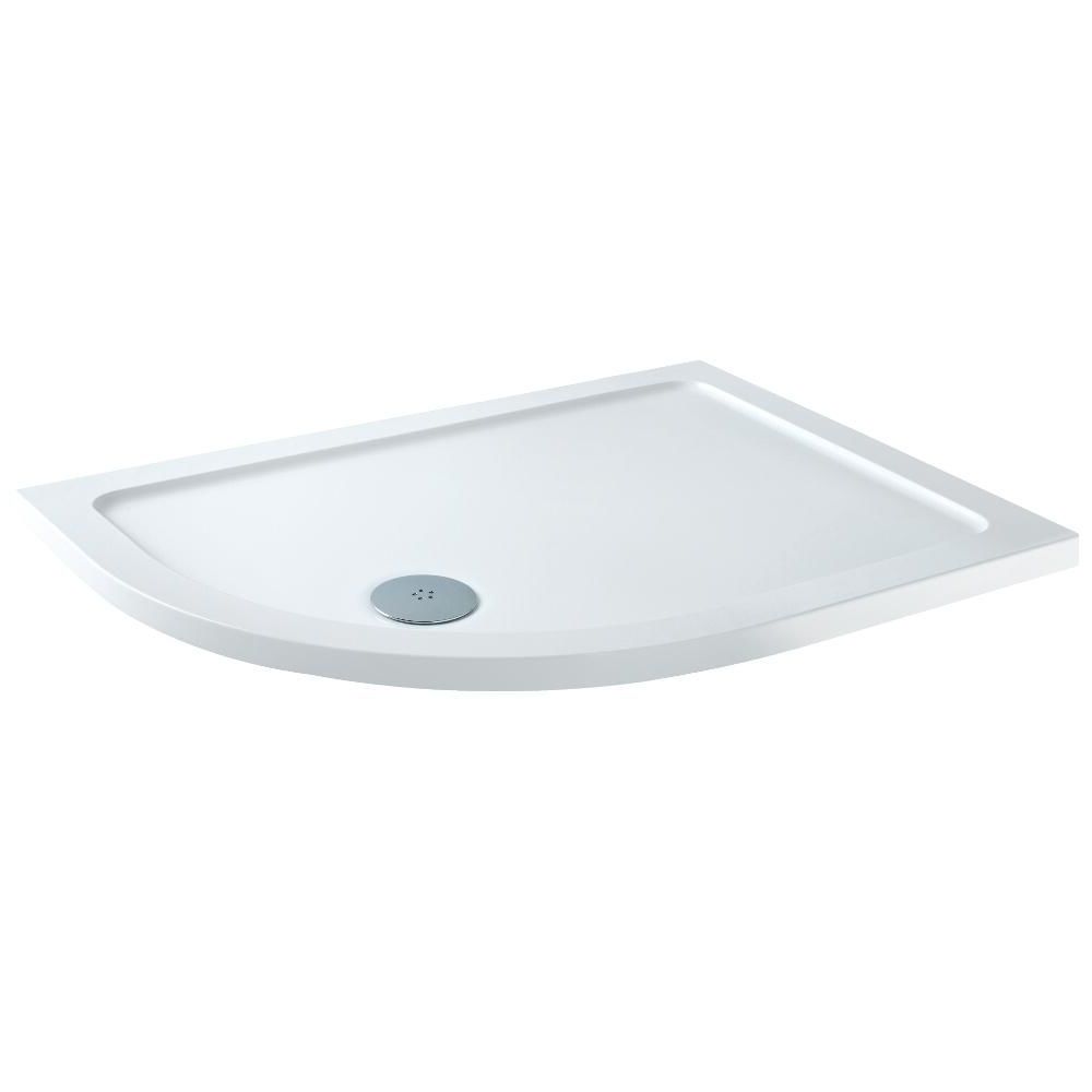 Milano Lithic Low Profile Offset Quadrant Shower Tray Choice of