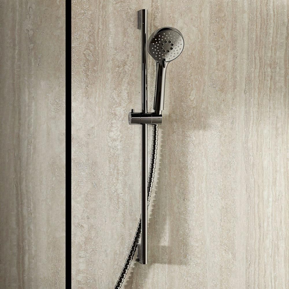 Crosswater - Modern Shower Kit with Slide Rail & Wall Outlet Elbow - Choice of Finish