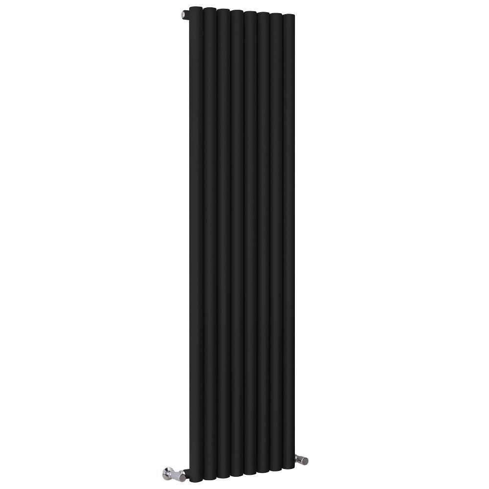 Milano Java - Black Vertical Designer Radiator - 1780mm x 472mm (Single ...