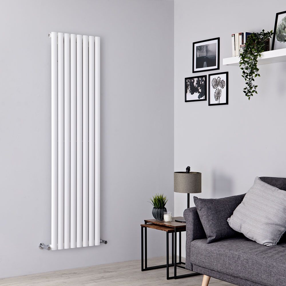 Milano Aruba - White Vertical Designer Radiator - 1780mm x 472mm (Single Panel)