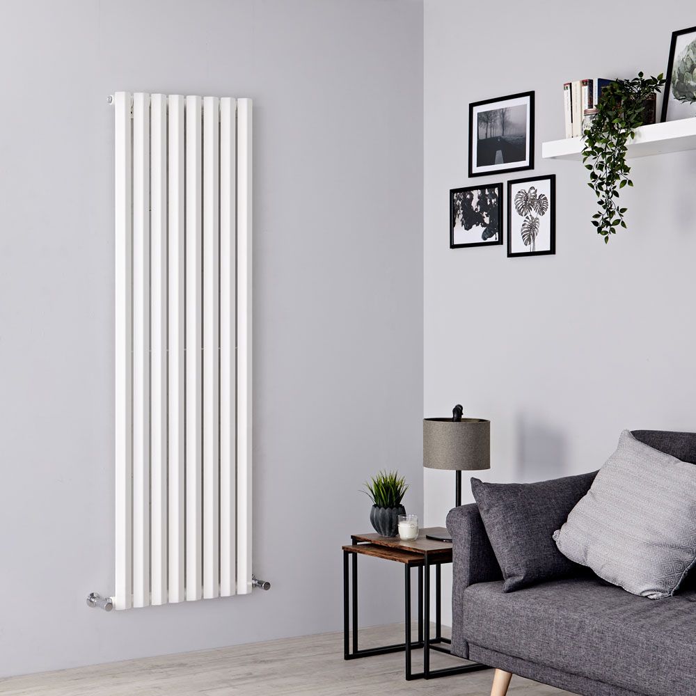 Milano Viti - White Diamond Panel Vertical Designer Radiator - 1780mm x 560mm (Single Panel)