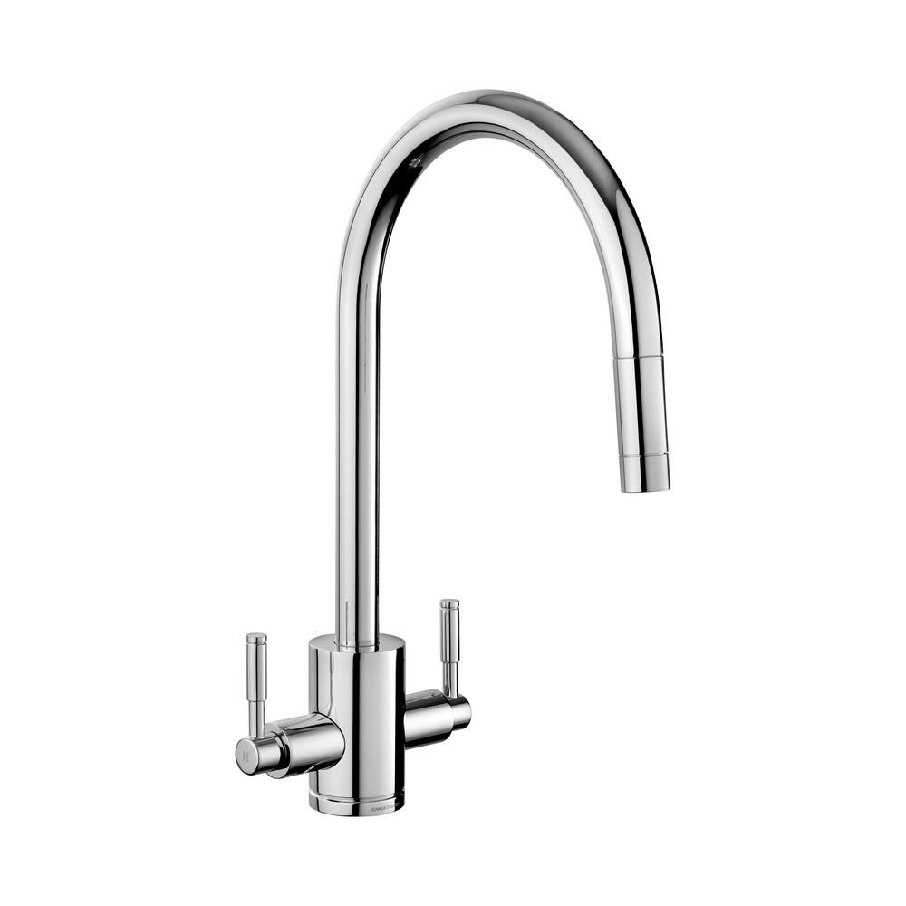 Rangemaster Aquatrend - Modern Pull Out Spray Kitchen Mixer Tap - Choice of Finish