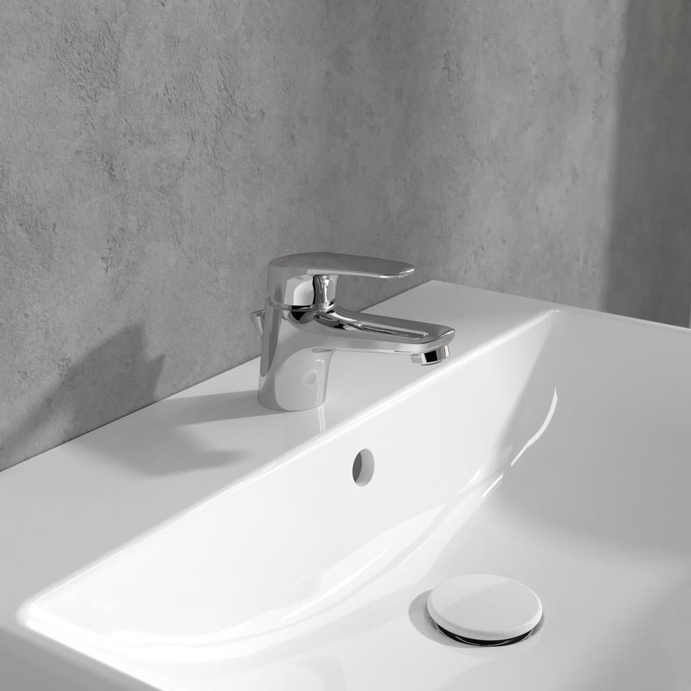 Villeroy & Boch O.Novo Start - Mini Mono Basin Mixer Tap with Pop-Up Waste - Chrome