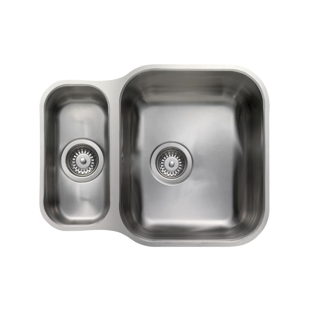 Rangemaster Atlantic Classic - 1.5 Bowl Stainless Steel Kitchen Sink - 597mm - 472mm