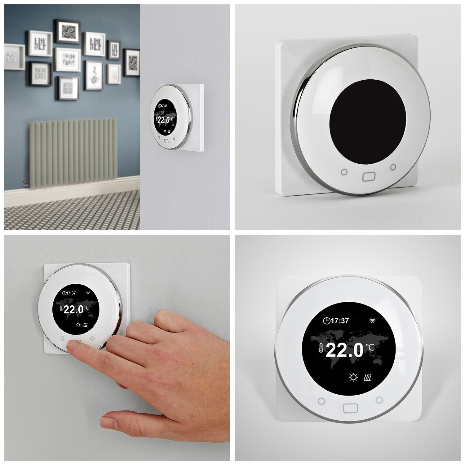 Milano Aruba Electric Sage Leaf Green Horizontal Designer Radiator