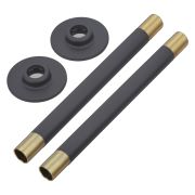 Milano - Anthracite Pipe Connectors (Pair)