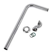 Milano Elizabeth - Traditional Shallow Seal Bath Trap and Outlet Pipe - Chrome