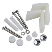 Milano - Angled Fixing Kit for Toilet Pans, Bidets or Semi Pedestal