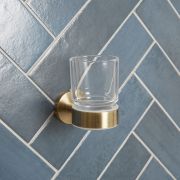 Milano Monet - Modern Tumbler Holder - Antique Brass